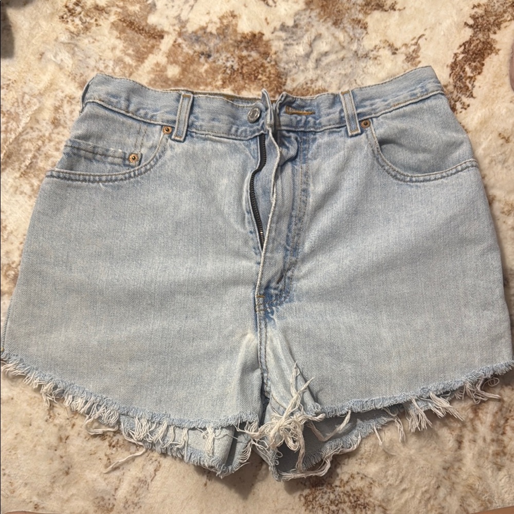 LEVIS Light Blue Denim Women's Shorts